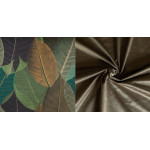 Paletové sedenie Golden Garden GG58 - podsedák a vankúš 120cm x 80cm x 15cm penový granulát capuccino vzor kvety